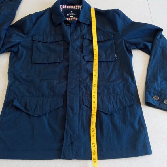 Ben Sherman military style navy Nylon Jacket size medium - Picture 6 of 8